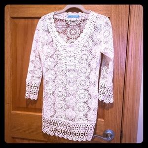 Solitaire Swim Cover Up Like New Size L